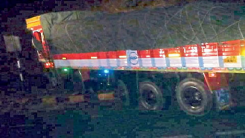 accident of ITBP and one truck in belgaum but no soldier injured in this accident