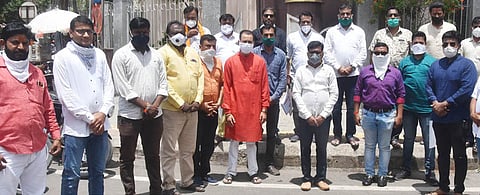 नांदेडला चीनचा निषेध करत भाजपने आंदोलन केले.