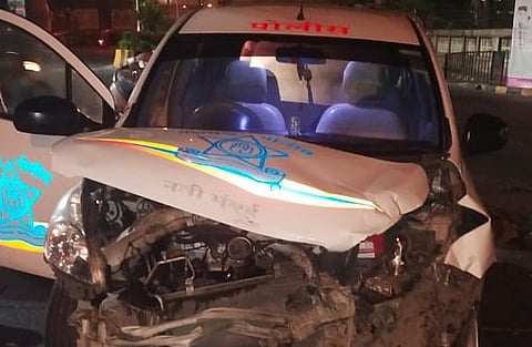 नवी मुंबईत दोन पोलिस जखमी