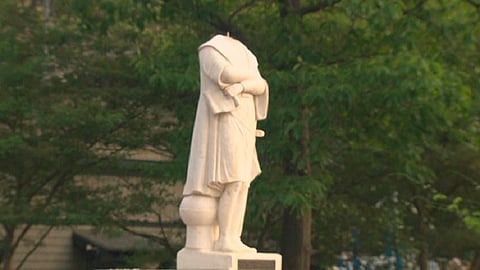 americs columbus statue