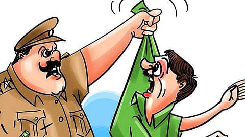 The Criminal argumented with police