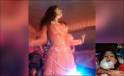 girl shot for pausing dance at wedding ceremony in up