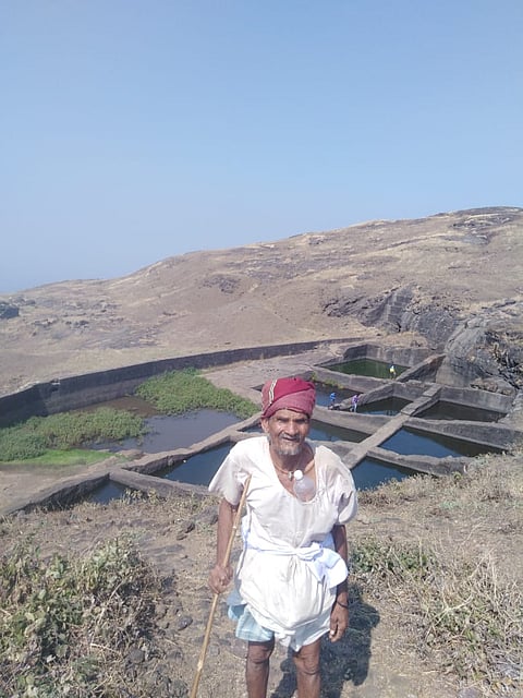 The 80-year-old grandfather climbed Alanggad