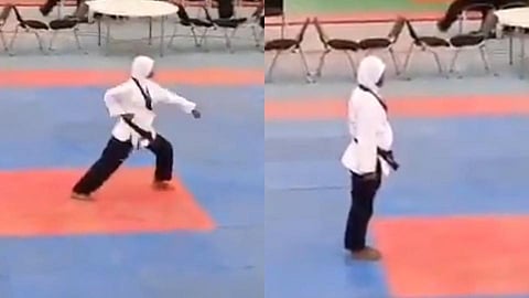 ८ महिन्यांच्या गर्भवतीने पटकावलं सुवर्णपदक; पाहा Video