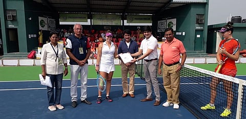 Ankita Raina's winning salute to India