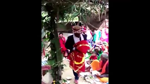 father gets illiterate son married to an effigy in prayagraj uttar pradesh