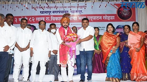 vishwajeet kadam said in khanapur sangli development work approve