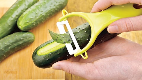 Cucumber peel is suitable for bio degradable packaging