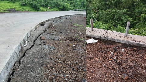 वाहनचालकांना येतोय 'नावे'तून समुद्रसफर केल्याचा अनुभव; अरे, हा तर रास्ता...