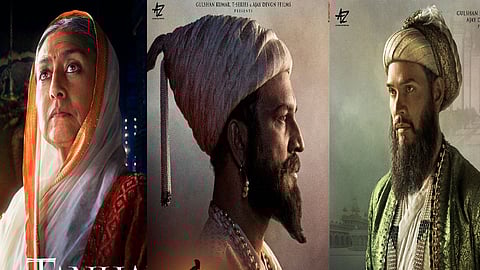 looks of Shivaji Maharaj Jijabai and Aurangzeb released from film Tanhaji