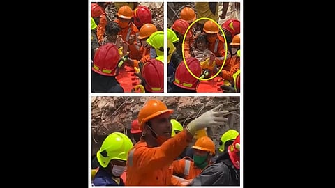 तब्बल १९ तासानंतर चिमुकल्या मोहम्मदला NDRF ने काढलं ढिगाऱ्याबाहेर आणि सर्वांनी म्हटलं गणपती बाप्पा मोरया
