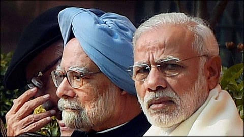 manmohan singh and narendra modi
