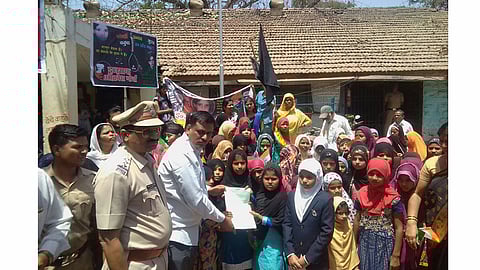 The Akrosh Morcha in Chalisgaon against women torture