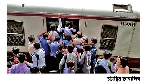Mumbaikar upset about the new train schedule