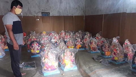 नाणे मावळात गणेशोत्सवाची लगबग सुरू, बाजारपेठाही सजल्या