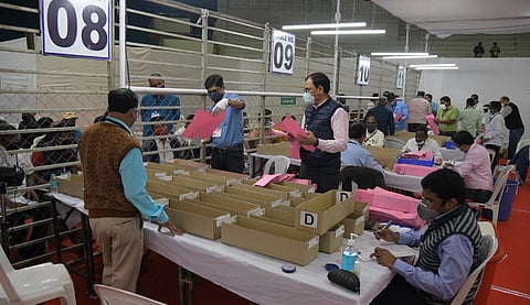 The election department takes thirty hours to count the ballot paper