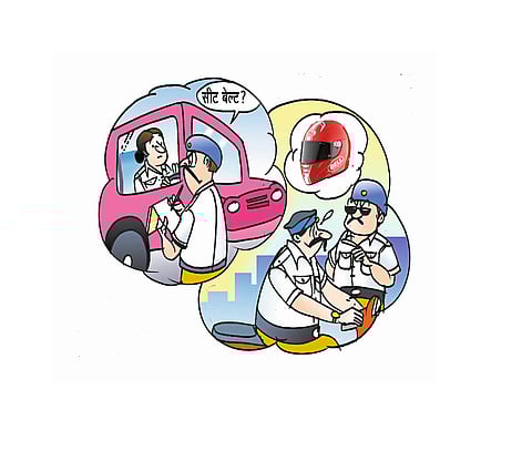 Police Bike Without Insurance In Gadhinglaj Kolhapur Marathi News