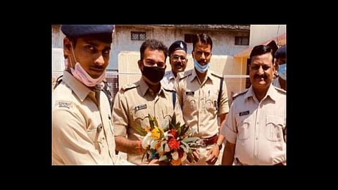 cop travels 450 km from up to mp to join duty