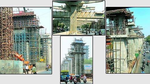 पुण्यात मेट्रोच्या कामाची धडकी; वाहनचालक, पादचाऱ्यांचा जीव मुठीत