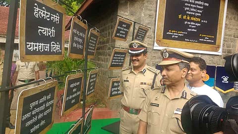 Pune Police follow the punes tradition called puneri pati