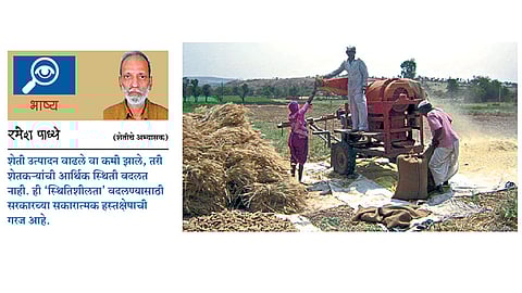 उत्पादनात चढ-उतार; शेतकरी तिथेच