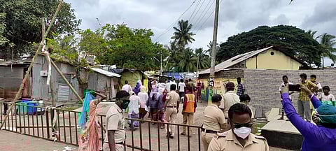 containment zone in Sangli destroyed by citizens