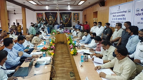 press conference of eknath shinde in kolhapur municipal corporation