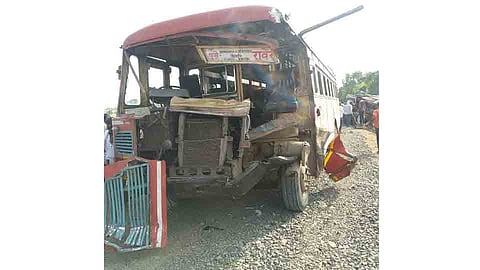 One killed 15 passengers injured in bus accident at nillod