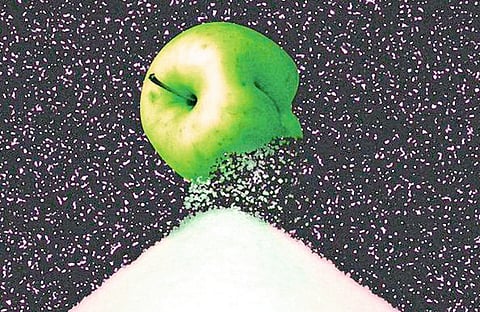 Roasted apples, natural sugar from pears