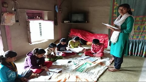 these girls providing education in rural areas in nashik marathi news