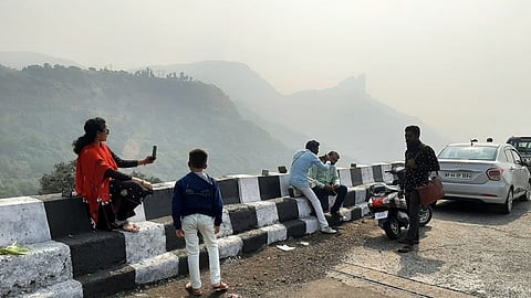 tourists crowd at Lonavala on weekends