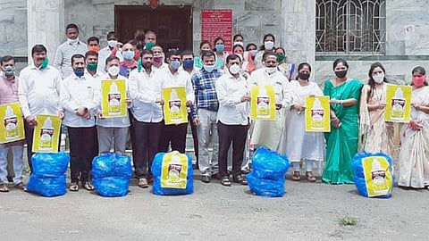 वडगावात भाजप व्यापारी, महिला आघाडीने राबविला हा स्तुत्य उपक्रम