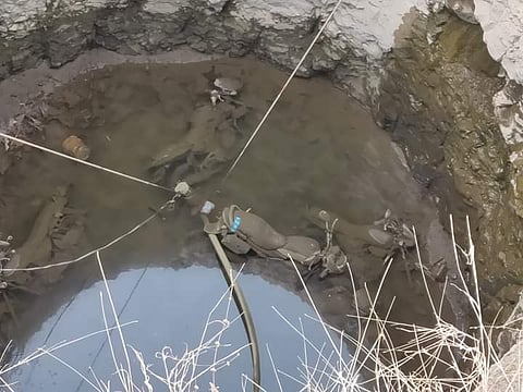 Six two-wheelers found in a well in Karmala taluka but the mystery remains