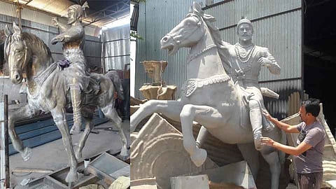 बेळगावात तयार केलेल्या शिवाजी महाराजांच्या पुतळ्यांना वाढती मागणी