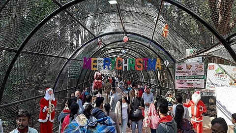 Christmas | माथेरानमध्ये ख्रिसमसनिमित्त पर्यटकांचे अनोखे स्वागत; पालिकेकडून आकर्षक सजावट