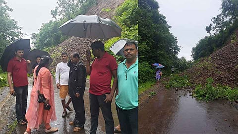 राजापूर : मूर खिंडीत कोसळली दरड