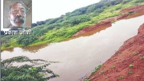 individual work and built small dam on DnyanGanga river