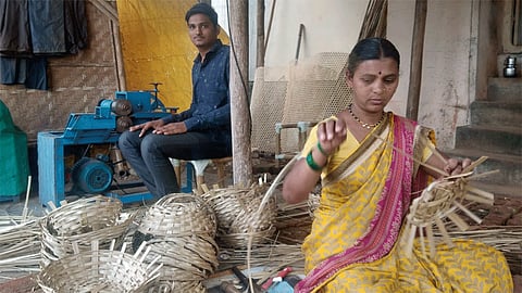 Vinayak Vade Made Bamboo Slicing Machine New Innovation