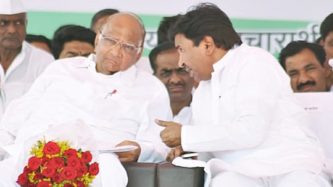 Basawaraj Patil With Sharad Pawar