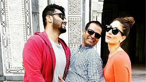 Bollywood actress kareena kapoor share photo from ki and ka movie set with arjun kapoorsaid tim was conceived after film.jpg