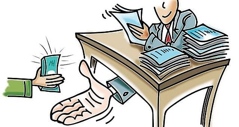 Ten thousand bribe taken by ST depot manager; Action by police at in Kavthemahankal