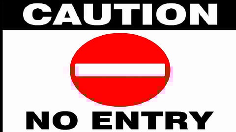 no entry