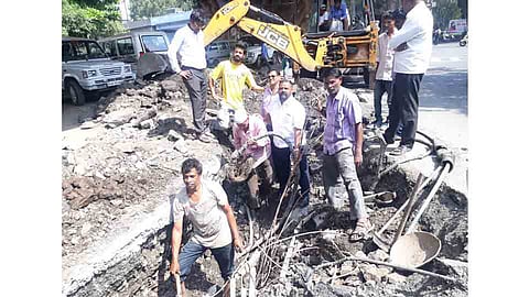 BSNL service disrupted at hadapsar