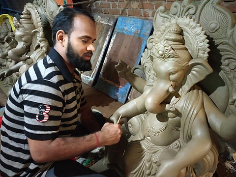 Ganesha sculpture problem konkan sindhudurg
