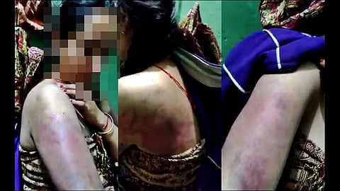 women beaten in mandi video viral