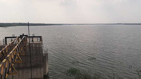 Mangi dam in Karmala taluka filled up after 11 years