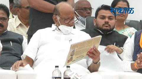 NCP national president MP Sharad Pawar has said that Bhangre socialization is an important factor in politics.jpg