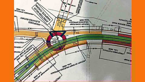 कस्पटे वस्ती चौक ते मधुबन हॉटेलपर्यंतच्या प्रस्तावित उड्डाण पुलाचे रेखाचित्र.