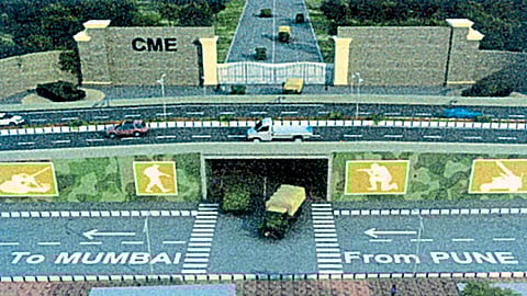 पुणे-मुंबई महामार्गावर दापोडी चौकातील ‘सब वे’चे संकल्प चित्र.