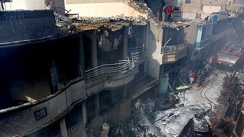 pakistan karachi plane crash pilot contact control room